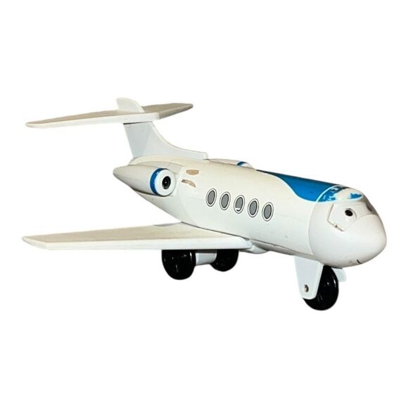 Thomas the Train Wooden Jeremy the Airplane Sodor White Blue HTF - Picture 1 of 6